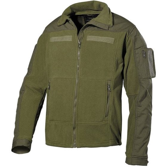 Highlander Veste de combat US en polaire vert olive