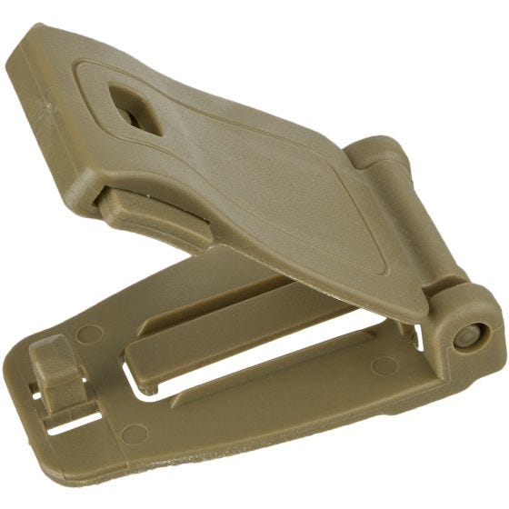MFH Clip adaptateur MOLLE en plastique Coyote Tan