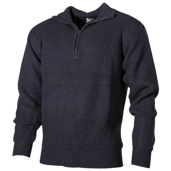 MFH Pull Navy en acrylique bleu marine