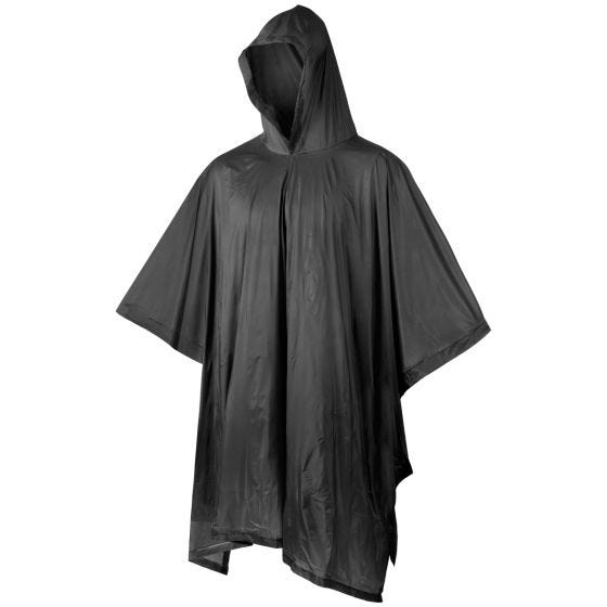 MFH Poncho en vinyle noir
