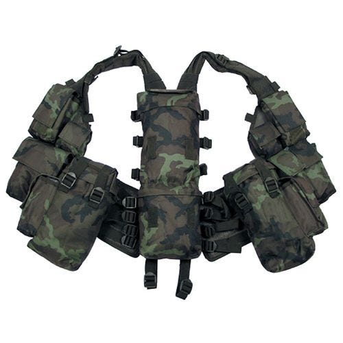 MFH Gilet tactique sud-africain Czech Woodland