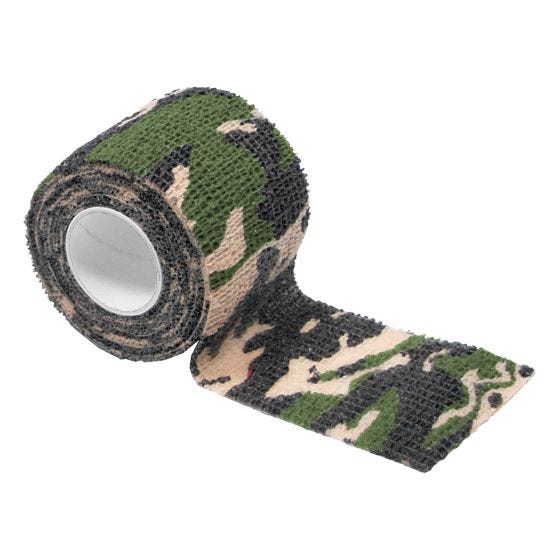 MFH Ruban en tissu auto-adhésif de camouflage 5 cm x 4,5 m Woodland