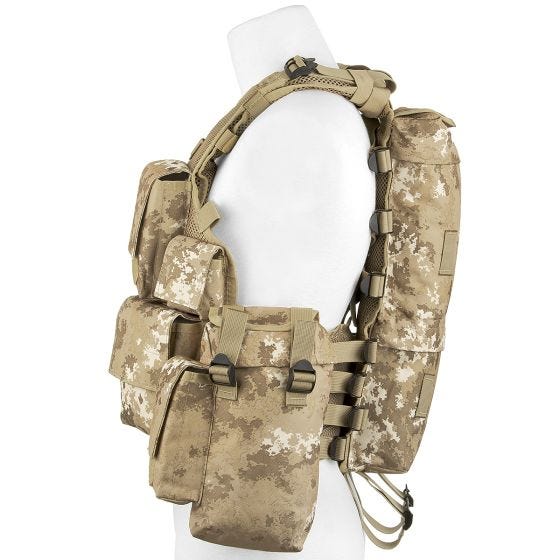 MFH Gilet tactique sud-africain Vegetato Desert