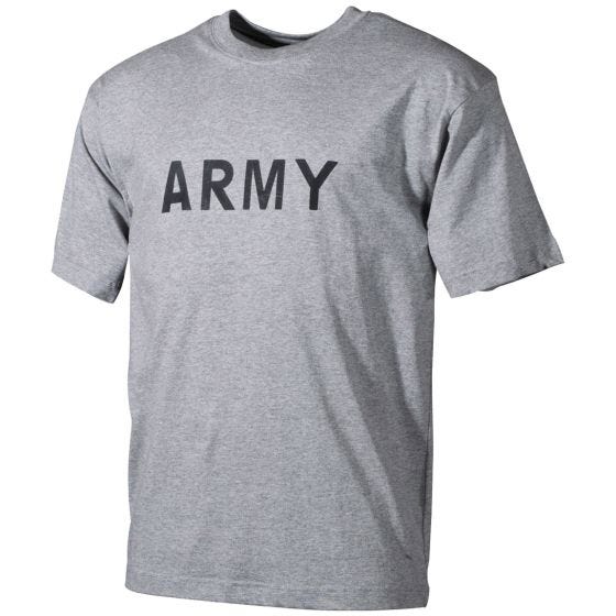MFH T-shirt imprimé ARMY gris