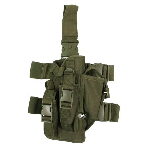 MFH Holster de cuisse avec 3 porte-chargeurs vert olive