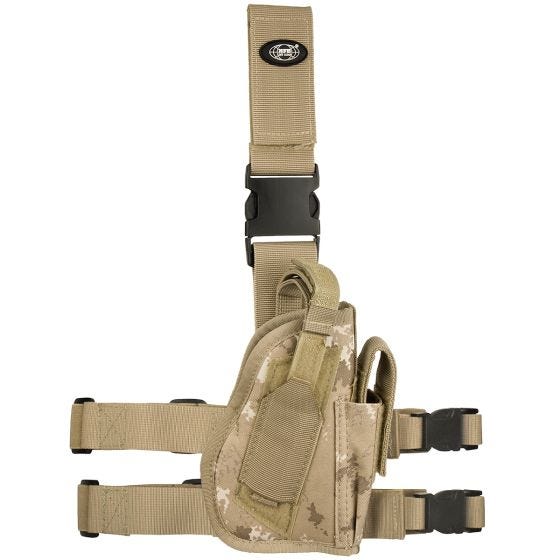 MFH Holster de cuisse droite Vegetato Desert