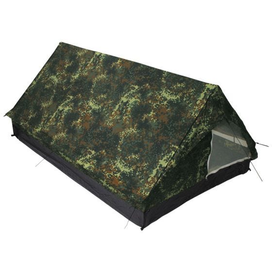 MFH Tente 2 personnes Minipack avec moustiquaire Flecktarn
