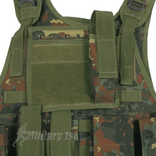MFH Gilet tactique MOLLE Ranger Flecktarn