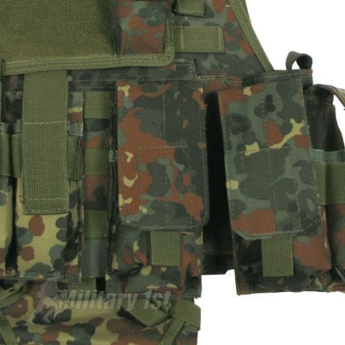 MFH Gilet tactique MOLLE Ranger Flecktarn