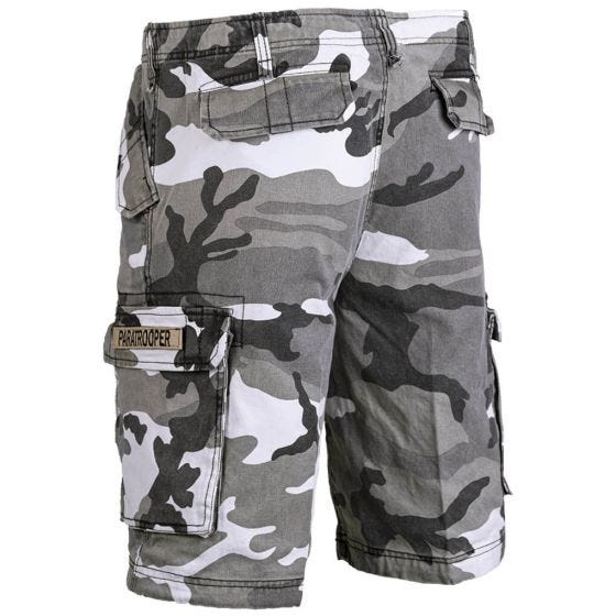 Mil-Tec Short cargo de parachutiste prélavé Urban