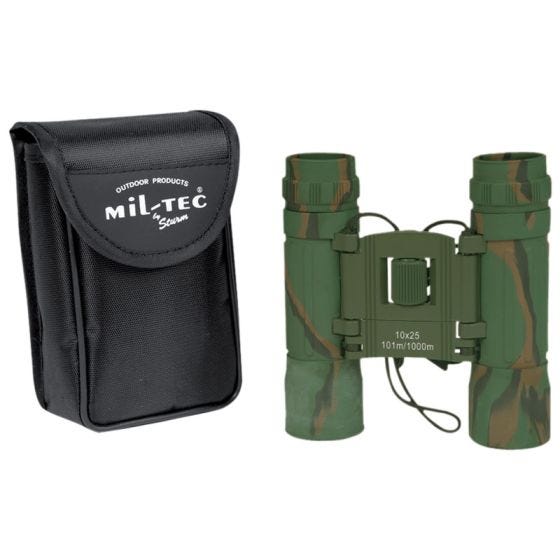 Mil-Tec Jumelles pliables 10x25 Camo