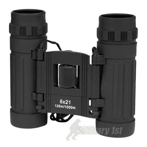 Mil-Tec Jumelles pliables 8x21 noires