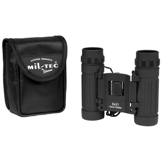 Mil-Tec Jumelles pliables 8x21 noires
