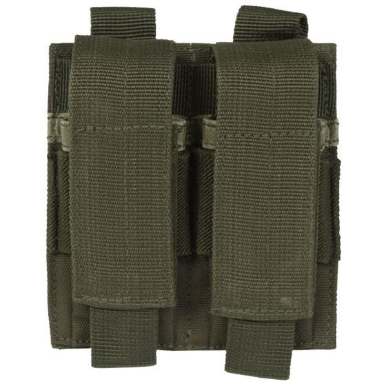 Mil-Tec Porte-chargeur de pistolet double vert olive