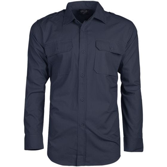 Mil-Tec Chemise à manches longues Ripstop Navy Blue
