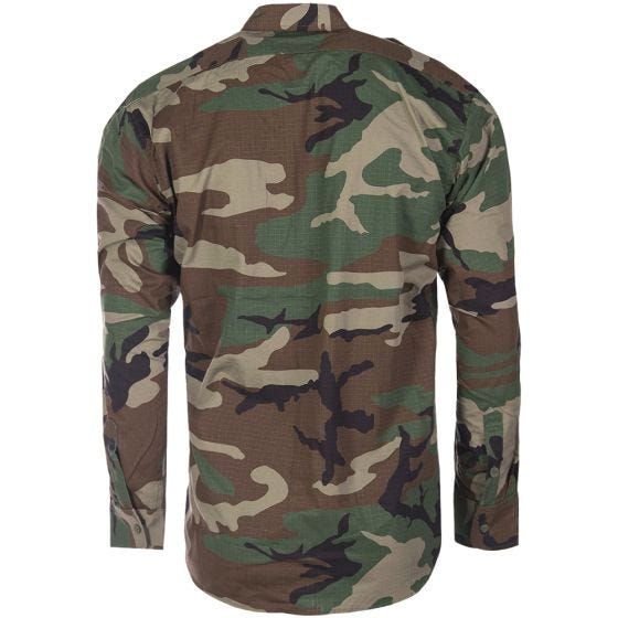 Mil-Tec Chemise à manches longues Ripstop Woodland