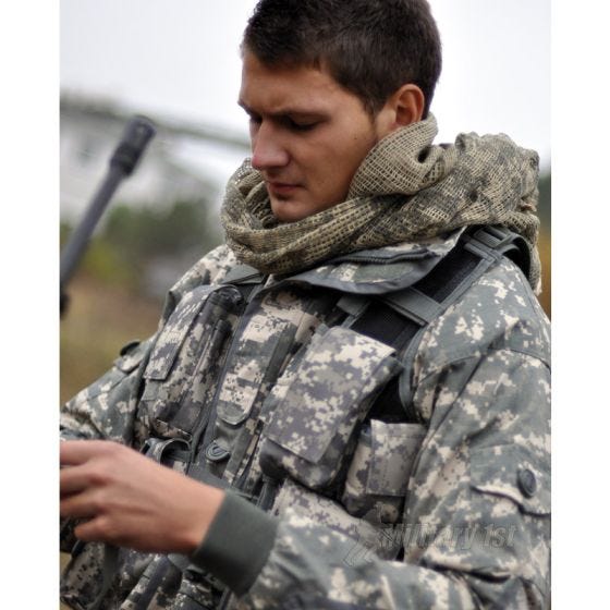 Mil-Tec Écharpe en filet Digital Woodland