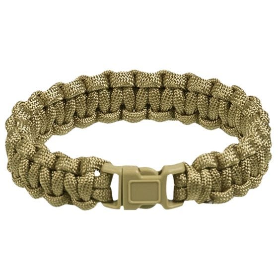 Mil-Tec Bracelet paracorde 15 mm Coyote