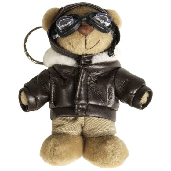 Mil-Tec Porte-clés ours en peluche pilote