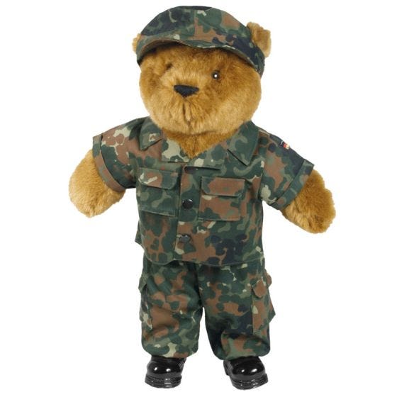 Mil-Tec Tenue pour ours en peluche grande taille Flecktarn