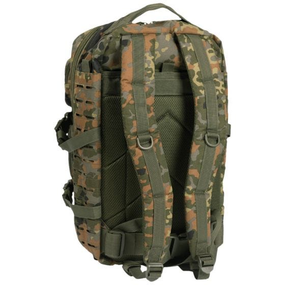 Mil-Tec Sac à dos US Assault découpé au laser grande taille Flecktarn