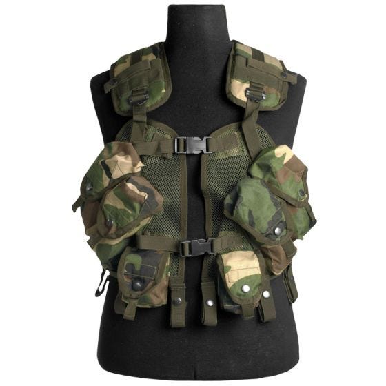 Mil-Tec Gilet de combat US Woodland