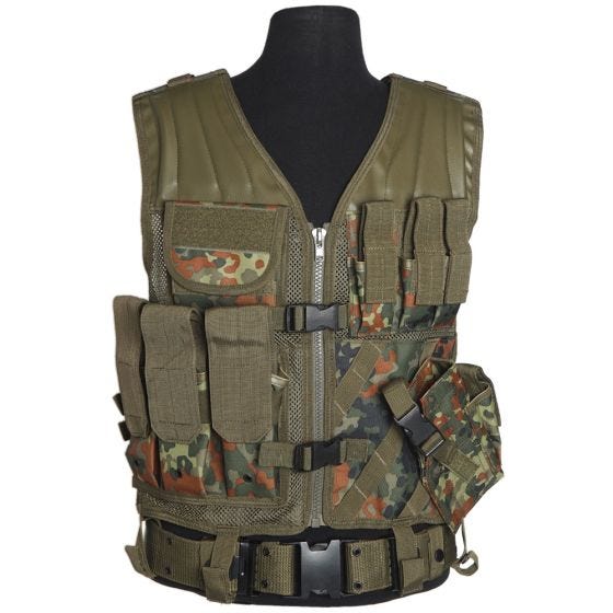 Mil-Tec Gilet tactique USMC Flecktarn