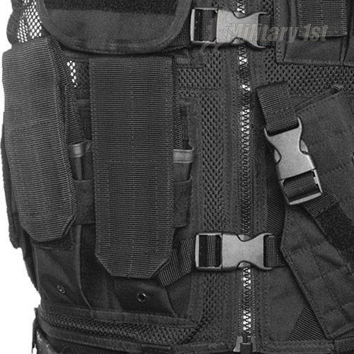 Mil-Tec Gilet tactique USMC noir