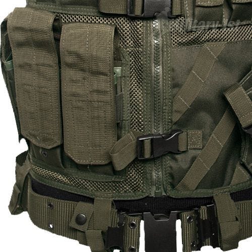 Mil-Tec Gilet tactique USMC vert olive
