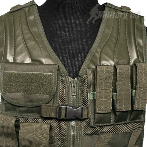 Mil-Tec Gilet tactique USMC vert olive