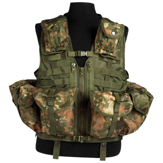 Mil-Tec Gilet tactique Modular System Flecktarn