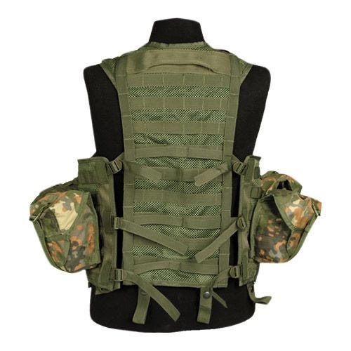 Mil-Tec Gilet tactique Modular System Flecktarn