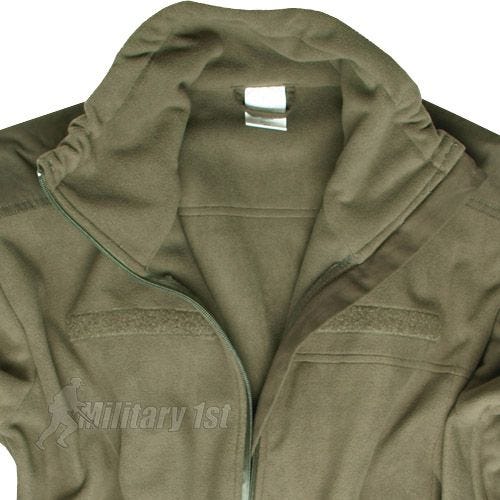 Mil-Tec Veste en polaire coupe-vent vert olive