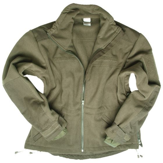 Mil-Tec Veste en polaire coupe-vent vert olive