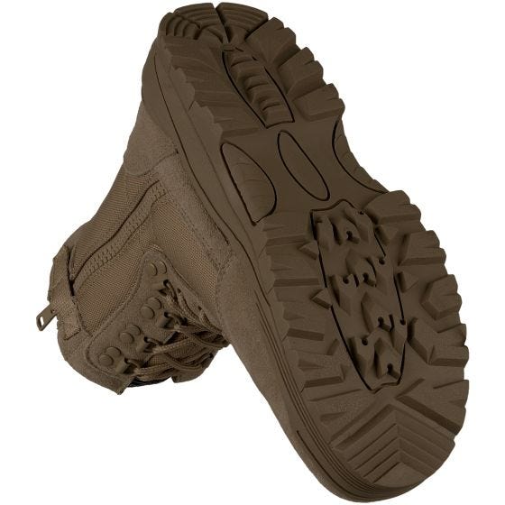 Mil-Tec Bottes Rangers à zip sur le côté marron