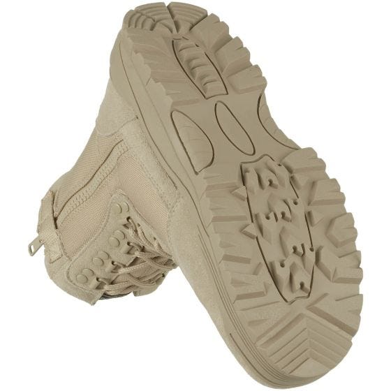 Mil-Tec Bottes Rangers à zip sur le côté kaki