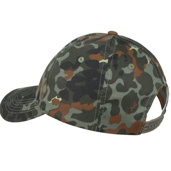 Mil-Tec Casquette avec bande en plastique Flecktarn