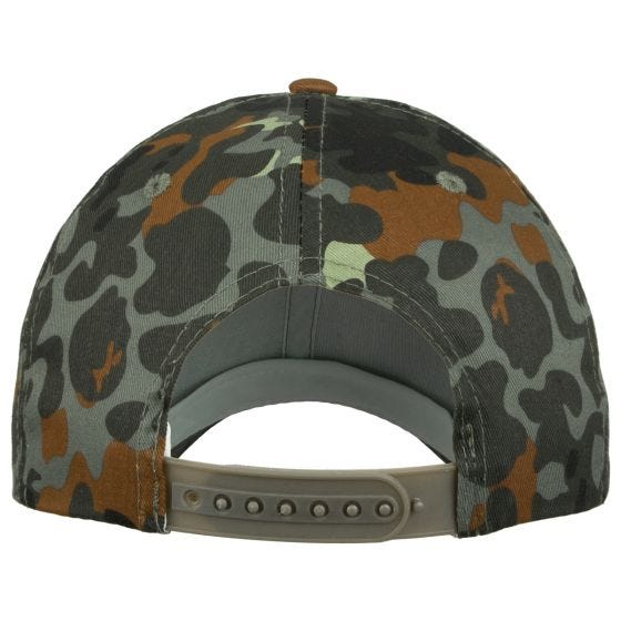 Mil-Tec Casquette avec bande en plastique Flecktarn