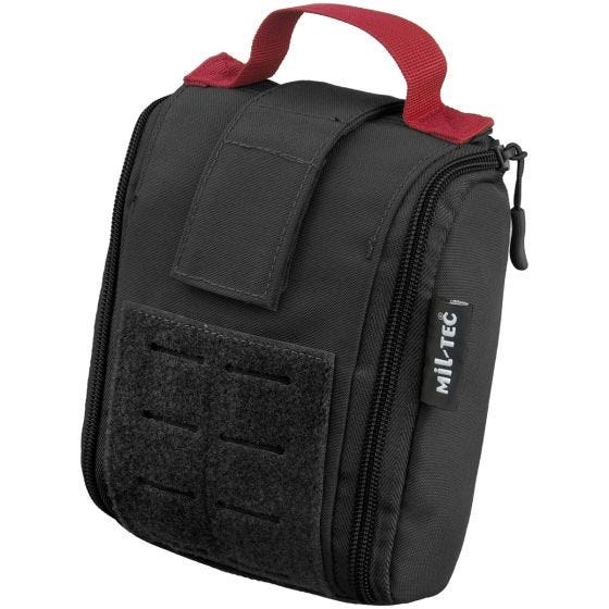 Mil-Tec Trousse de secours individuelle découpée au laser noire