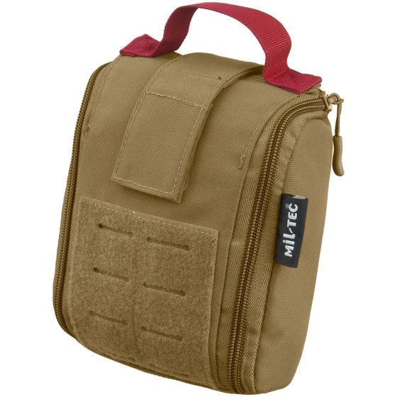 Mil-Tec Trousse de secours individuelle découpée au laser Dark Coyote