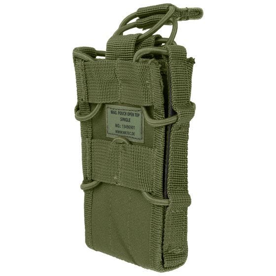 Mil-Tec Porte-chargeur simple ouvert sur le dessus vert olive