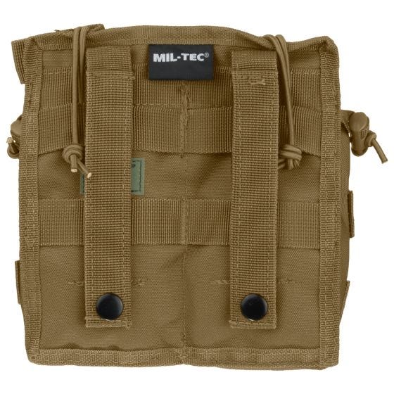 Mil-Tec Porte-chargeur double ouvert sur le dessus Dark Coyote