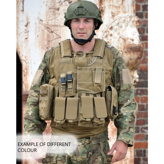 Mil-Tec Gilet tactique M.Release MOLLE vert olive