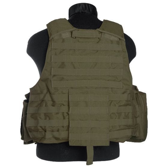 Mil-Tec Gilet tactique M.Release MOLLE vert olive