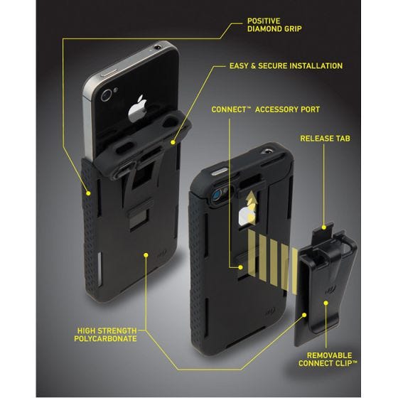 Nite Ize Coque Connect Case pour iPhone 4/4S rose translucide