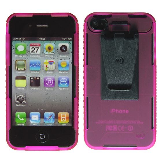 Nite Ize Coque Connect Case pour iPhone 4/4S rose translucide