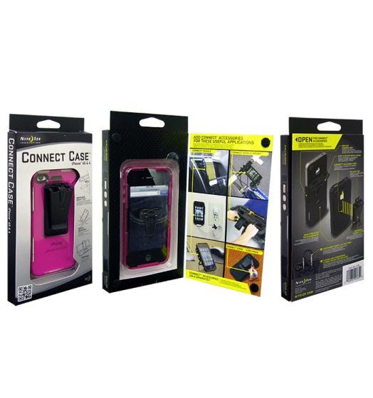 Nite Ize Coque Connect Case pour iPhone 4/4S rose translucide