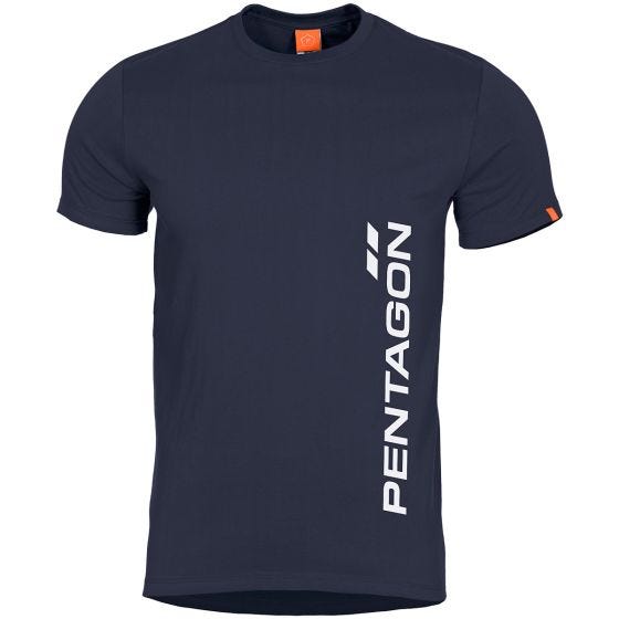 Pentagon T-shirt Ageron logo Pentagon vertical Midnight Blue