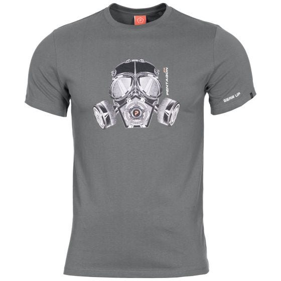 Pentagon T-shirt Ageron masque à gaz Wolf Grey