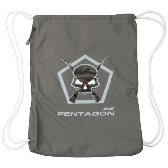 Pentagon Sac de sport Moho imprimé tête de mort Cinder Grey